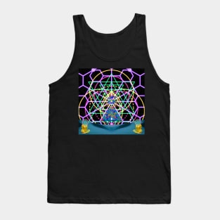 Sacred Geometry - Sri Yanta - Vesica Pisces - Pyramid & Eye of Thoth Tank Top